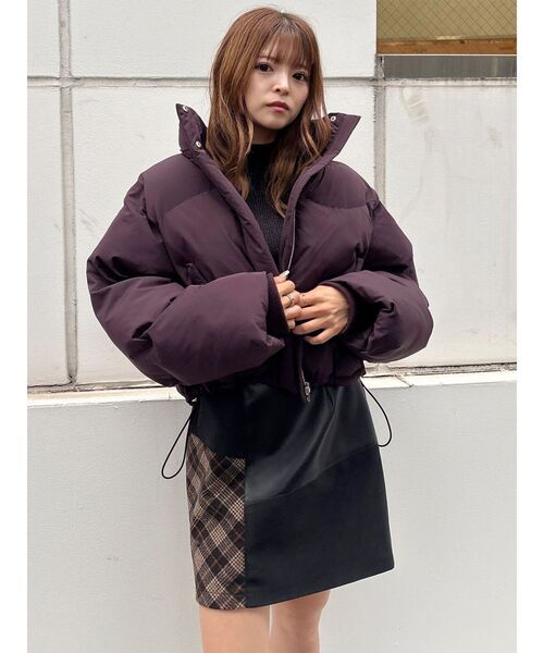 MURUA(ムルーア)の「ヴィンテージライクパッチワークミニスカート(スカート・レディース・ブラウン/ブラック・2/1)」の17枚目の写真