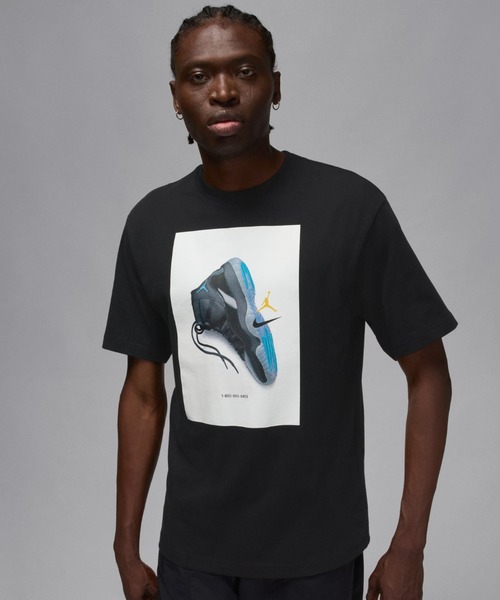 JORDAN BRAND(ジョーダンブランド)の「JORDAN BRAND M J BRK AJ11 AD GFX SS CREW / ジョーダン ブランド ジョーダン BRK AJ11 AD GFX S/S クルー / NIKE【SP】(Tシャツ/カットソー・メンズ・ブラック・S/M/L/XL/XXL)」の1枚目の写真