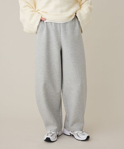 CRAFT STANDARD BOUTIQUE(クラフトスタンダードブティック)の「ダンボールカーブパンツ(その他パンツ・レディース・ブラック/杢グレー・FREE)」の3枚目の写真