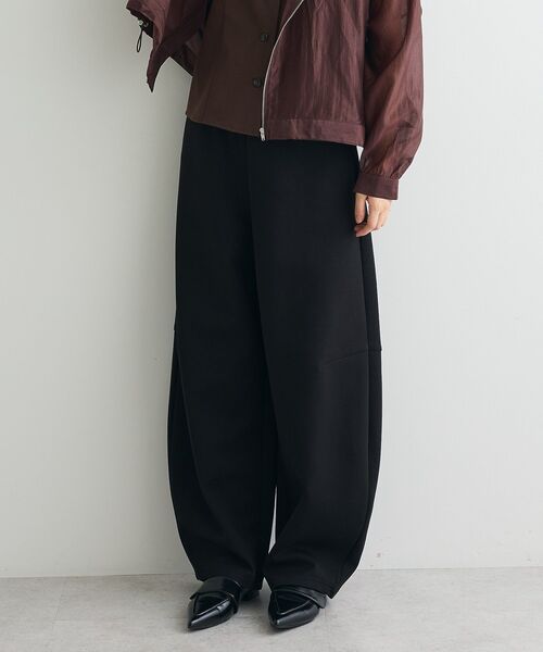 CRAFT STANDARD BOUTIQUE(クラフトスタンダードブティック)の「ダンボールカーブパンツ(その他パンツ・レディース・ブラック/杢グレー・FREE)」の4枚目の写真