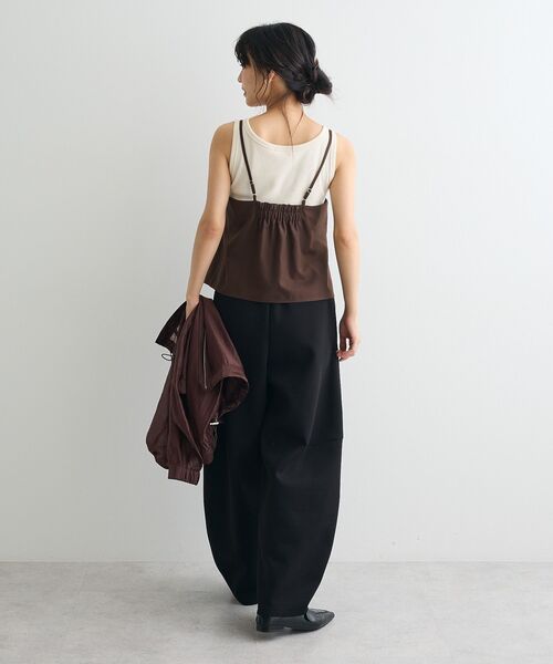 CRAFT STANDARD BOUTIQUE(クラフトスタンダードブティック)の「ダンボールカーブパンツ(その他パンツ・レディース・ブラック/杢グレー・FREE)」の12枚目の写真