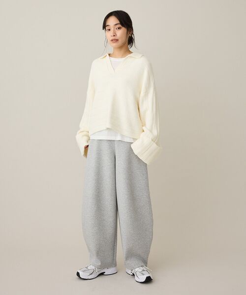 CRAFT STANDARD BOUTIQUE(クラフトスタンダードブティック)の「ダンボールカーブパンツ(その他パンツ・レディース・ブラック/杢グレー・FREE)」の20枚目の写真