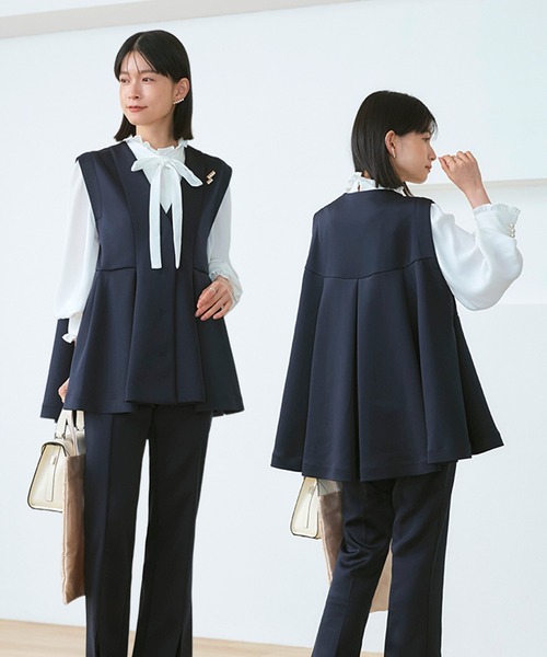 フレア ジレ ＆ フレアパンツ セットアップ ｜ オケージョンスーツ