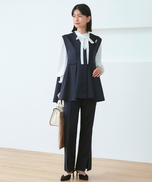 セール】フレア ジレ ＆ フレアパンツ セットアップ ｜ オケージョン