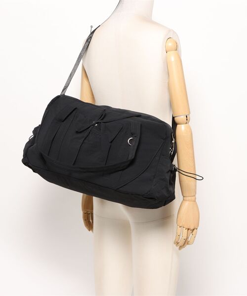 florist（フローリスト）の「【大容量・2WAY】 ドロストポケットワントーンボストンバッグ/ショルダーバッグ/トラベルバッグ（ボストンバッグ・レディース・グレー/グリーン/パープル/ブラック・FREE）」の9枚目の写真