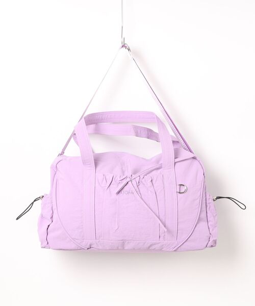 florist（フローリスト）の「【大容量・2WAY】 ドロストポケットワントーンボストンバッグ/ショルダーバッグ/トラベルバッグ（ボストンバッグ・レディース・グレー/グリーン/パープル/ブラック・FREE）」の11枚目の写真