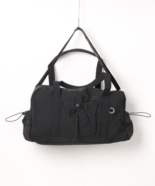 florist（フローリスト）の「【大容量・2WAY】 ドロストポケットワントーンボストンバッグ/ショルダーバッグ/トラベルバッグ（ボストンバッグ・レディース・グレー/グリーン/パープル/ブラック・FREE）」の10枚目の写真