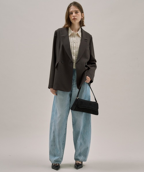 PUBLIC TOKYO（パブリックトウキョウ）の「【完売間近】PUBLIC DENIM CURVE（デニムパンツ・レディース・ブルー/ブラック×ベージュ・1/2/3）」の13枚目の写真