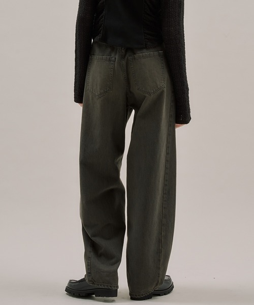 PUBLIC TOKYO（パブリックトウキョウ）の「【完売間近】PUBLIC DENIM CURVE（デニムパンツ・レディース・ブルー/ブラック×ベージュ・1/2/3）」の5枚目の写真