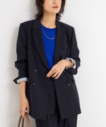 新品未使用 ノーリーズ コート ネイビー色 セール】 TaPeダブルクロス ノーカラーコート （その他アウター