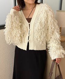 Thevon | ループフリンジショートカーディガン(カーディガン/ボレロ)