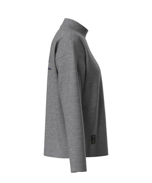 【ネイビー】引き揃え天竺ドライミックス長袖ハイネックカットソー <LADIES LINE> (LADIES) セール】【PING APPAREL】引き揃え天竺ドライミックス長袖ハイネック