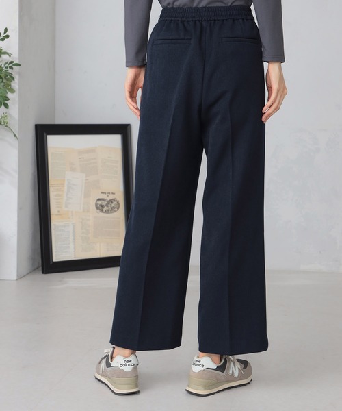 GALLORIA(ギャローリア)の「ドロストセミフレアパンツ(その他パンツ・レディース・ブラウン/ネイビー・S/M/L/LL)」の8枚目の写真