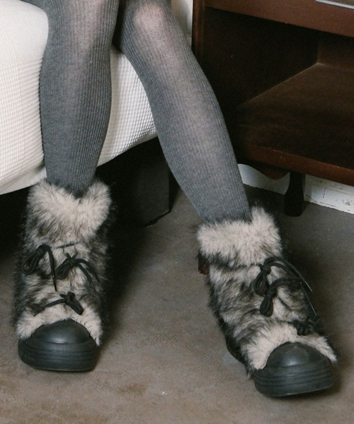 3.3 Field Trip／ファーショートブーツ（ブーツ）｜3.3 Field Trip