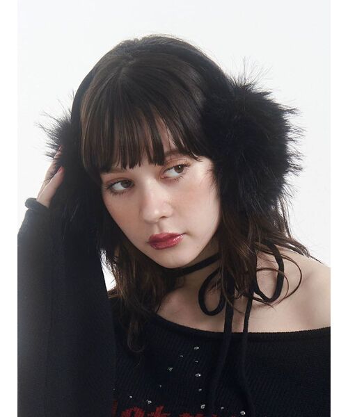 jouetie（ジュエティ）の「ファーイヤーマフ（イヤーマフ・レディース・オフホワイト/ブラック/ベージュ・FREE）」の3枚目の写真