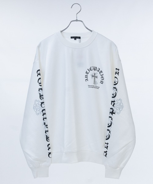 セール】【31】オールドイングリッシュロゴ プリント トレーナー