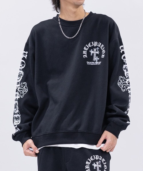 セール】【31】オールドイングリッシュロゴ プリント トレーナー