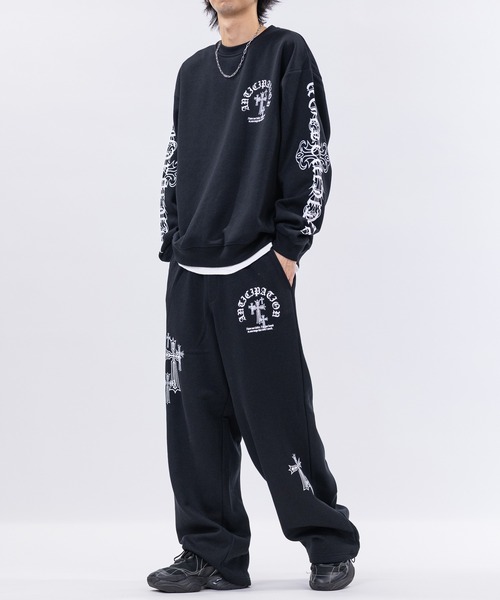 bike star（バイクスター）の「【31】オールドイングリッシュロゴ プリント トレーナー（スウェット・メンズ・ホワイト/ブラック系1/ブラック系2・MEDIUM/LARGE）」の17枚目の写真