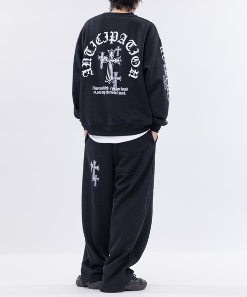 bike star（バイクスター）の「【31】オールドイングリッシュロゴ プリント トレーナー（スウェット・メンズ・ホワイト/ブラック系1/ブラック系2・MEDIUM/LARGE）」の18枚目の写真