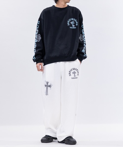 bike star（バイクスター）の「【31】オールドイングリッシュロゴ プリント トレーナー（スウェット・メンズ・ホワイト/ブラック系1/ブラック系2・MEDIUM/LARGE）」の22枚目の写真