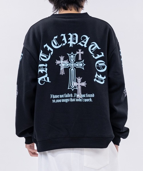 bike star（バイクスター）の「【31】オールドイングリッシュロゴ プリント トレーナー（スウェット・メンズ・ホワイト/ブラック系1/ブラック系2・MEDIUM/LARGE）」の21枚目の写真