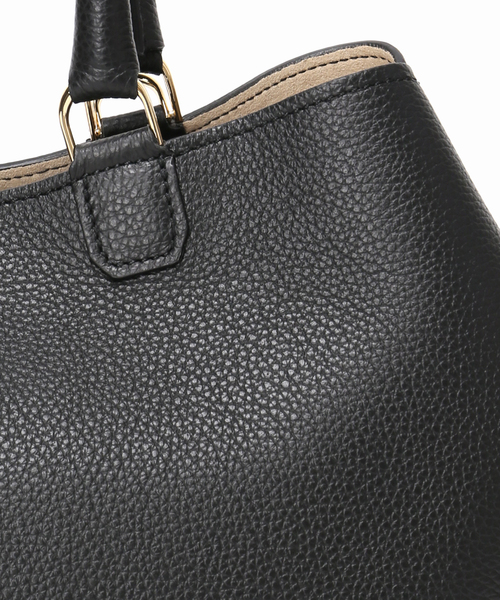 IENA（イエナ）の「Manuel MILANO/マニュエルミラノ フォルムレザーMIDI BAG バッグ 6367（トートバッグ・レディース・ブラック/ブラウン・FREE）」の15枚目の写真