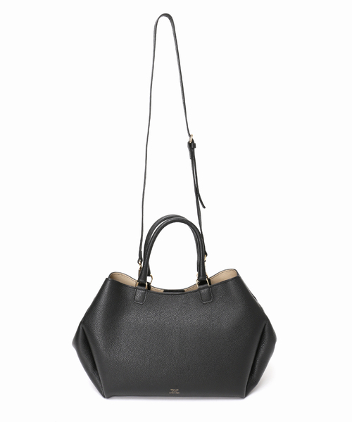 IENA（イエナ）の「Manuel MILANO/マニュエルミラノ フォルムレザーMIDI BAG バッグ 6367（トートバッグ・レディース・ブラック/ブラウン・FREE）」の22枚目の写真