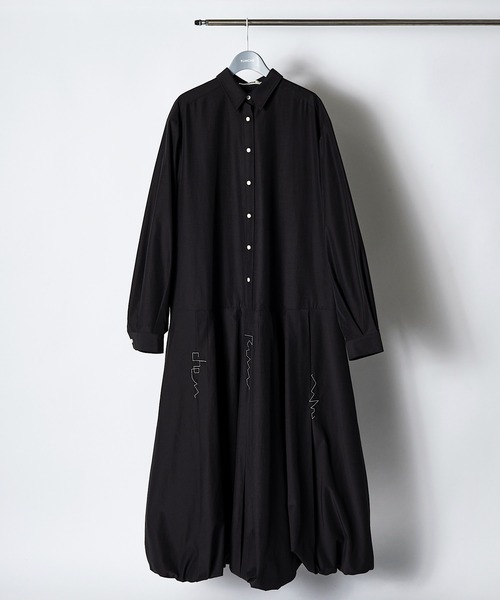 RUMCHE(ラムシェ)の「Stitch Balloon Dress / ステッチバルーンドレス(ワンピース・レディース・ブラック/サックスブルー/ホワイト・FREE)」の21枚目の写真