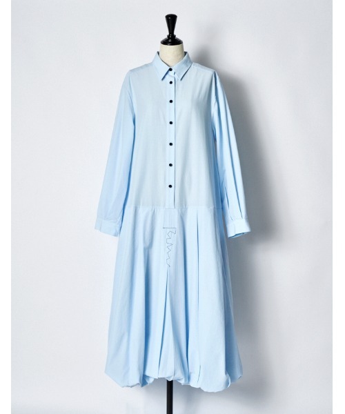 RUMCHE(ラムシェ)の「Stitch Balloon Dress / ステッチバルーンドレス(ワンピース・レディース・ブラック/サックスブルー/ホワイト・FREE)」の9枚目の写真