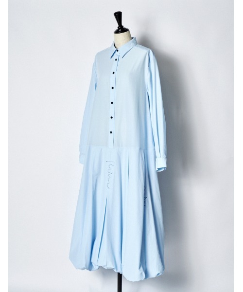 RUMCHE(ラムシェ)の「Stitch Balloon Dress / ステッチバルーンドレス(ワンピース・レディース・ブラック/サックスブルー/ホワイト・FREE)」の16枚目の写真
