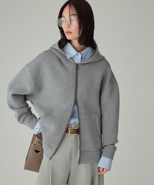 BABYLONE(バビロン)の「ダンボールフードパーカー(パーカー・レディース・オフホワイト/グレー・フリー)」の12枚目の写真