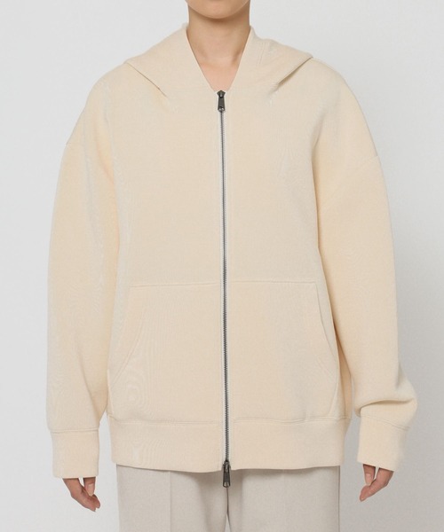 BABYLONE(バビロン)の「ダンボールフードパーカー(パーカー・レディース・オフホワイト/グレー・フリー)」の19枚目の写真