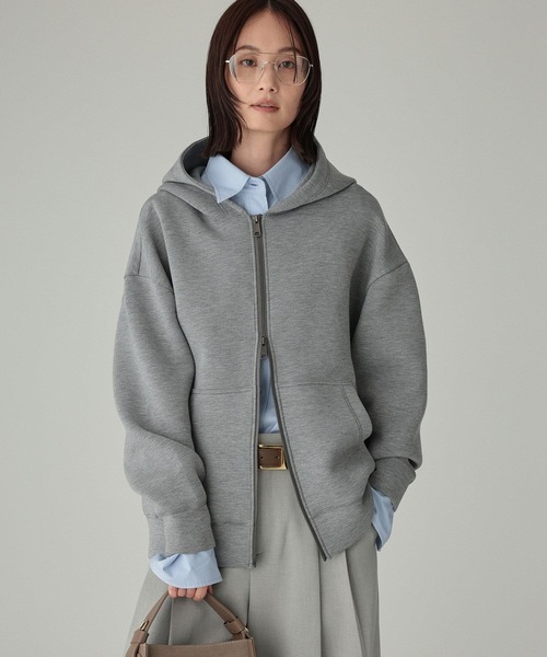 BABYLONE(バビロン)の「ダンボールフードパーカー(パーカー・レディース・オフホワイト/グレー・フリー)」の10枚目の写真