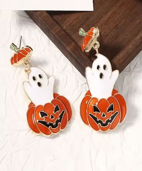 TONE SELECT GOODS(トーンセレクトグッズ)の「【urge select】《Halloween》パンプキン&おばけ ピアス【ハロウィン/イベント】(ピアス(両耳用)・レディース・その他2/その他1・FREE)」の7枚目の写真