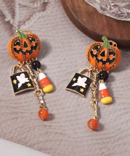 TONE SELECT GOODS(トーンセレクトグッズ)の「【urge select】《Halloween》パンプキン&おばけ ピアス【ハロウィン/イベント】(ピアス(両耳用)・レディース・その他2/その他1・FREE)」の4枚目の写真