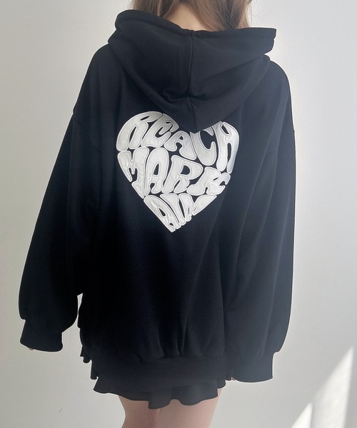 INGNI（イング）の「バック貼付ハートロゴスウェットチュニック