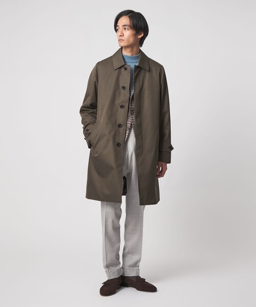 UNITED ARROWS（ユナイテッドアローズ）の「ギャバジン ステンカラーコート 撥水（ステンカラーコート・メンズ・ネイビー/ベージュ/オリーブ・XL/L/S/M）」の2枚目の写真