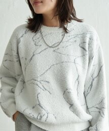 ニュアンス柄シャガードプルオーバー
