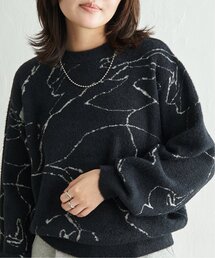 ニュアンス柄シャガードプルオーバー