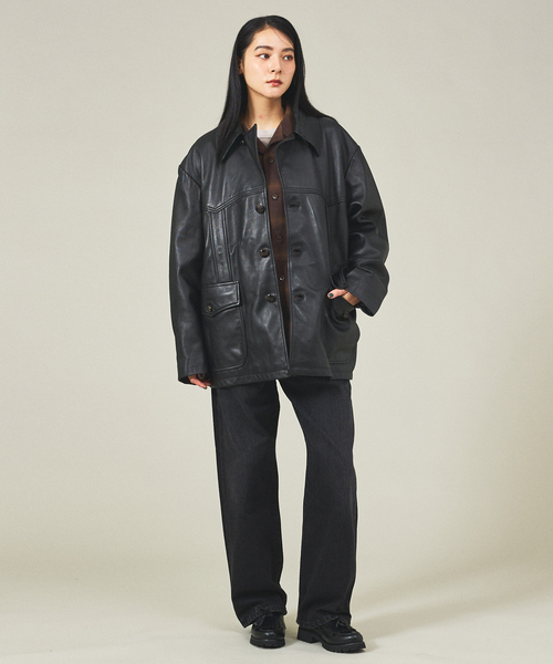 TOWNCRAFT / タウンクラフト】LEATHER RANCHER COAT / レザー