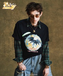 glamb（グラム）の「Gundam Deathscythe Hell T-shirt/ガンダムデスサイズHTシャツ（Tシャツ/カットソー）」