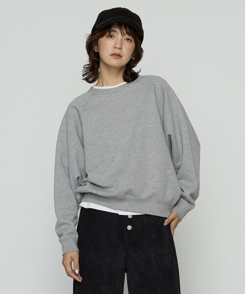 COMME CA Wardrobe(コムサワードローブ)の「裏双糸ラメ裏毛 プルオーバー(Tシャツ/カットソー・レディース・チャコール/ライトグレー・FREE)」の7枚目の写真