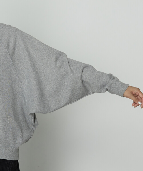 COMME CA Wardrobe(コムサワードローブ)の「裏双糸ラメ裏毛 プルオーバー(Tシャツ/カットソー・レディース・チャコール/ライトグレー・FREE)」の15枚目の写真