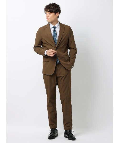 PLST スーツ上下セット　ブラウン&amp;ライトブラウンセット割 ドレスプラス DRESS+ スーツ上下セット ジャケット パンツ （ブラウン