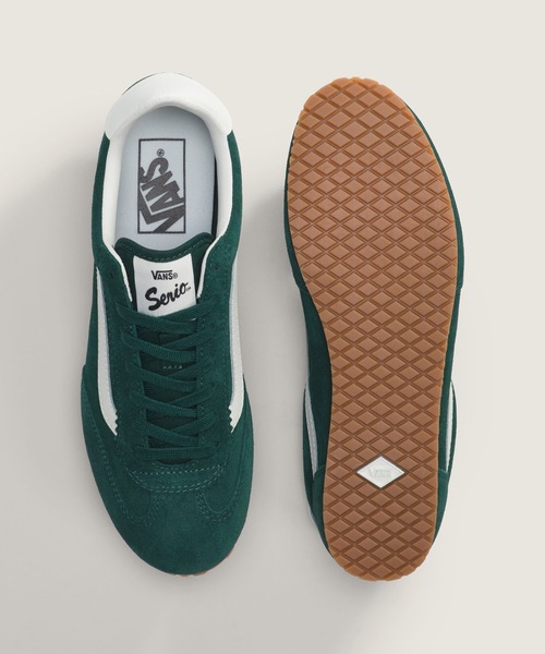 VANS(バンズ)の「スーパーロープロ / Super Lowpro SUEDE EMERALD GRE / VN000E8950Q1(スニーカー・メンズ・エメラルド・4/4.5/5/5.5/6/6.5/7/7.5/8/8.5/9/9.5/10/10.5/11/11.5/12)」の3枚目の写真