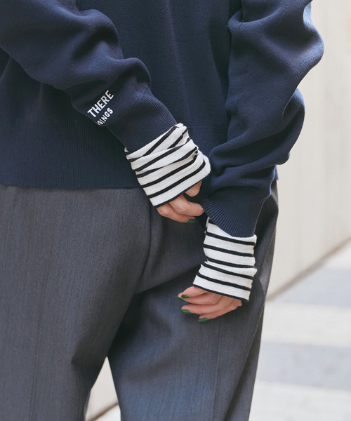 Spick & Span（スピックアンドスパン）の「《追加》ハイネックプルオーバー（Tシャツ/カットソー・レディース・スミクロ/ホワイト/レッド/マルチ・FREE）」の4枚目の写真