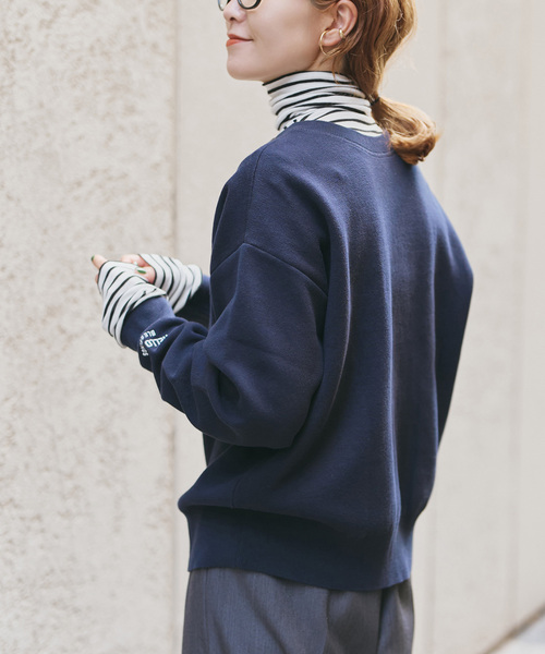 Spick & Span（スピックアンドスパン）の「《追加》ハイネックプルオーバー（Tシャツ/カットソー・レディース・スミクロ/ホワイト/レッド/マルチ・FREE）」の13枚目の写真