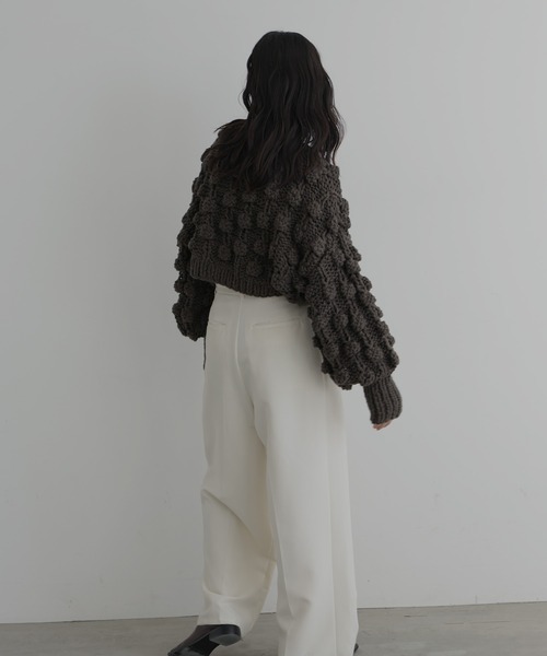 ぺブラム アランニットセーター the toe ハンドニット イエナ SALON adam et rope' ニット セーター 「WEB限定」フォックスウール