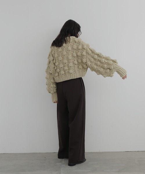 ぺブラム アランニットセーター the toe ハンドニット イエナ ポップコーンハンドニット（ニット/セーター）｜hellam（へラム）の