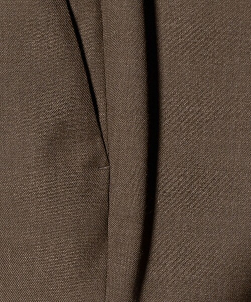 UNITED ARROWS（ユナイテッドアローズ）の「スリムテーパード サイドシャーリング 1プリーツ スラックス ストレッチ 防しわ（スラックス・メンズ・グレー系/ブラウン系/ネイビー・52/46/44/48/50）」の21枚目の写真